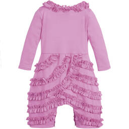 Lemon Loves Layette-Lilac Pima Cotton 'Peony' Romper | Childrensalon Outlet