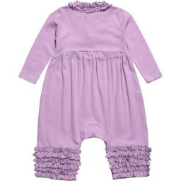 Lemon Loves Layette-Lilac Pima Cotton Romper | Childrensalon Outlet