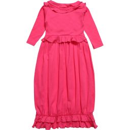 Lemon Loves Layette-Pink Pima Cotton 'Jenna' Day Gown | Childrensalon Outlet