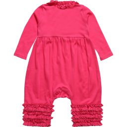 Lemon Loves Layette-Pink Pima Cotton Romper | Childrensalon Outlet
