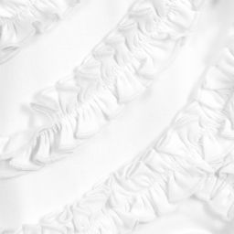 Lemon Loves Layette-White Pima Cotton 'Peony' Romper | Childrensalon Outlet