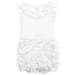 Lemon Loves Layette-White 'Rula' Ruffle Shortie | Childrensalon Outlet