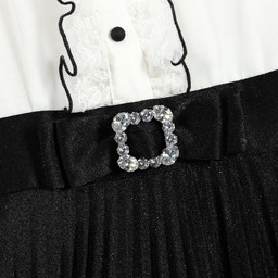 Lesy-Girls Black & White Dress | Childrensalon Outlet