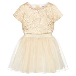 Lesy-Girls Gold Skirt Set | Childrensalon Outlet