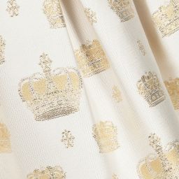 Lesy-Girls Ivory & Gold Dress  | Childrensalon Outlet