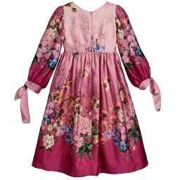 Lesy-Girls Pink Floral Long Dress | Childrensalon Outlet