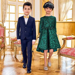 Lesy-Girls Sparkling Green Dress | Childrensalon Outlet