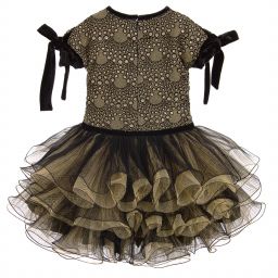Lesy-Gold & Black Dress | Childrensalon Outlet