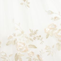 Lesy-Ivory & Gold Tulle Dress | Childrensalon Outlet