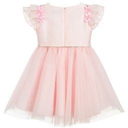 Lesy-Pink Tulle & Diamanté Dress | Childrensalon Outlet