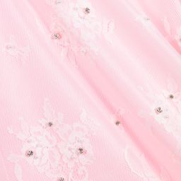 Lesy-Pink & White Lace Dress | Childrensalon Outlet