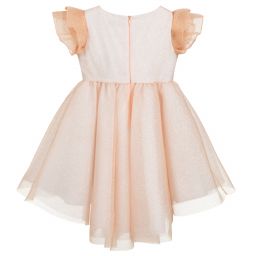Lesy-Rose Gold Sparkly Tulle Dress | Childrensalon Outlet