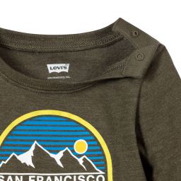 Levi's-Baby Boys Green Cotton Top | Childrensalon Outlet