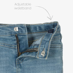 Levi's-Blue Denim High Rise Shorts | Childrensalon Outlet