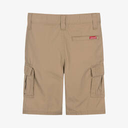 Levi's-Boys Beige Cotton Cargo Shorts | Childrensalon Outlet