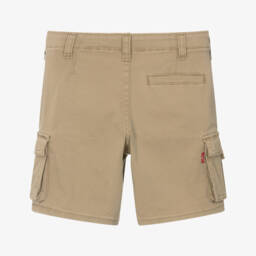 Levi's-Boys Beige Woven Cargo Shorts | Childrensalon Outlet
