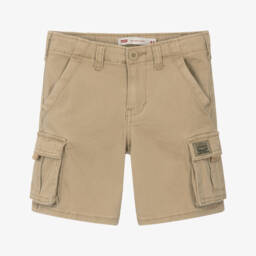 Levi's-Boys Beige Woven Cargo Shorts | Childrensalon Outlet