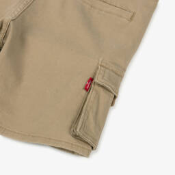 Levi's-Boys Beige Woven Cargo Shorts | Childrensalon Outlet
