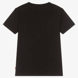 Levi's-Boys Black Organic Cotton Slogan T-Shirt | Childrensalon Outlet