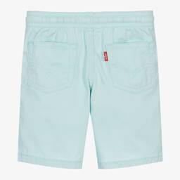 Levi's-Boys Blue Cotton Relaxed Fit Shorts | Childrensalon Outlet