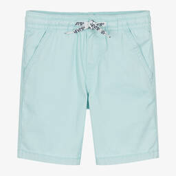 Levi's-Boys Blue Cotton Relaxed Fit Shorts | Childrensalon Outlet