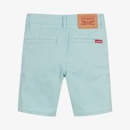 Levi's-Boys Blue Cotton Straight Fit Chino Shorts | Childrensalon Outlet