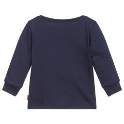 Levi's-Boys Blue Cotton T-Shirt | Childrensalon Outlet