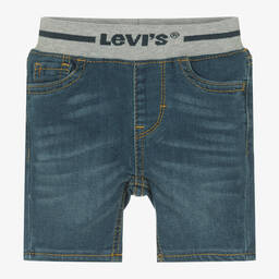 Levi's-Boys Blue Denim Pull-On Shorts | Childrensalon Outlet