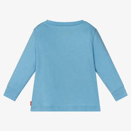 Levi's-Голубой хлопковый топ с рисунком | Childrensalon Outlet