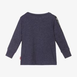 Levi's-توب أطفال ولادي قطن جيرسي لون كحلي | Childrensalon Outlet