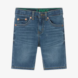Levi's-Boys Blue Slim Fit Denim Shorts | Childrensalon Outlet