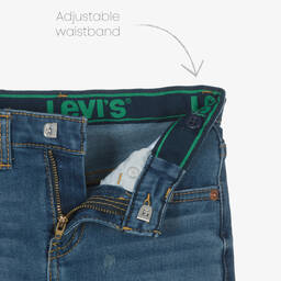 Levi's-Boys Blue Slim Fit Denim Shorts | Childrensalon Outlet