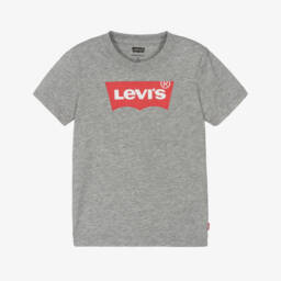 Levi's-Футболка из хлопка с эмблемой для мальчиков в угольном цвете | Childrensalon Outlet
