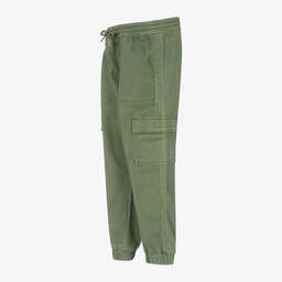 Levi's-Boys Green Cotton Cargo Joggers | Childrensalon Outlet