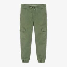 Levi's-Boys Green Cotton Cargo Joggers | Childrensalon Outlet