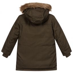 Levi's-Boys Green Parka Coat | Childrensalon Outlet