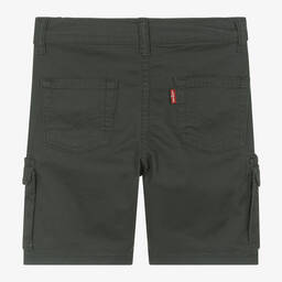Levi's-Boys Grey Cotton Cargo Shorts | Childrensalon Outlet