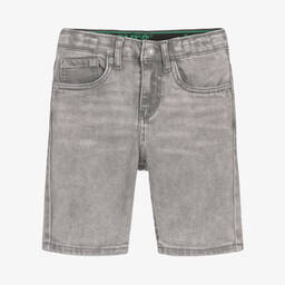 Levi's-Boys Grey Denim Slim Shorts  | Childrensalon Outlet