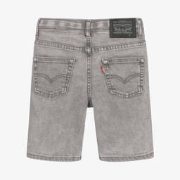 Levi's-Boys Grey Denim Slim Shorts  | Childrensalon Outlet