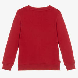 Levi's-Boys Red Logo Cotton Pullover | Childrensalon Outlet