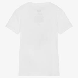 Levi's-Boys White 501 Cotton T-Shirt | Childrensalon Outlet