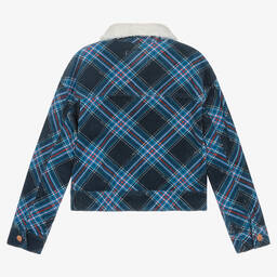 Levi's-Girls Blue Check Corduroy Jacket | Childrensalon Outlet