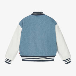 Levi's-Girls Blue Denim Bomber Jacket | Childrensalon Outlet