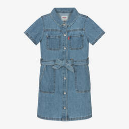 Levi's-Girls Blue Denim Dress | Childrensalon Outlet