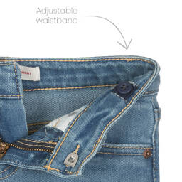 Levi's-Girls Blue Denim Girlfriend Shorts | Childrensalon Outlet