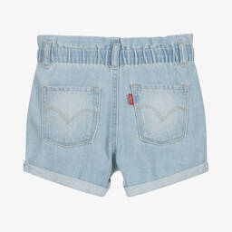 Levi's-Girls Blue Denim Shorts | Childrensalon Outlet