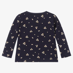 Levi's-Girls Blue Floral Cotton Top | Childrensalon Outlet