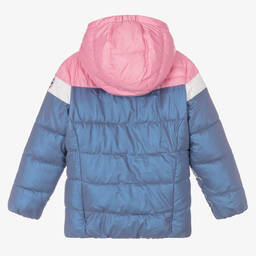 Levi's-Girls Blue & Pink Puffer Jacket | Childrensalon Outlet