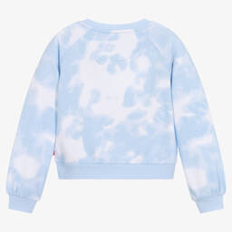 Levi's-Girls Blue Tie Dye Logo Sweatshirt | Childrensalon Outlet