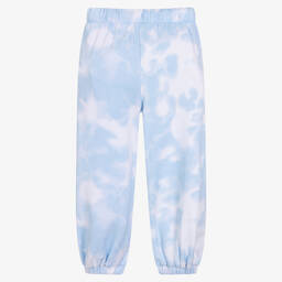 Levi's-Girls Blue & White Tie-Dye Joggers | Childrensalon Outlet